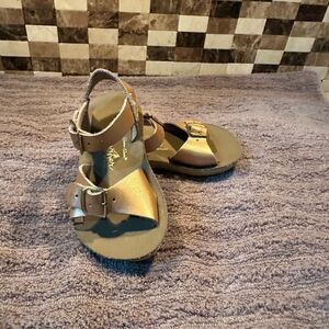 San Suns Gold Kids Sandals